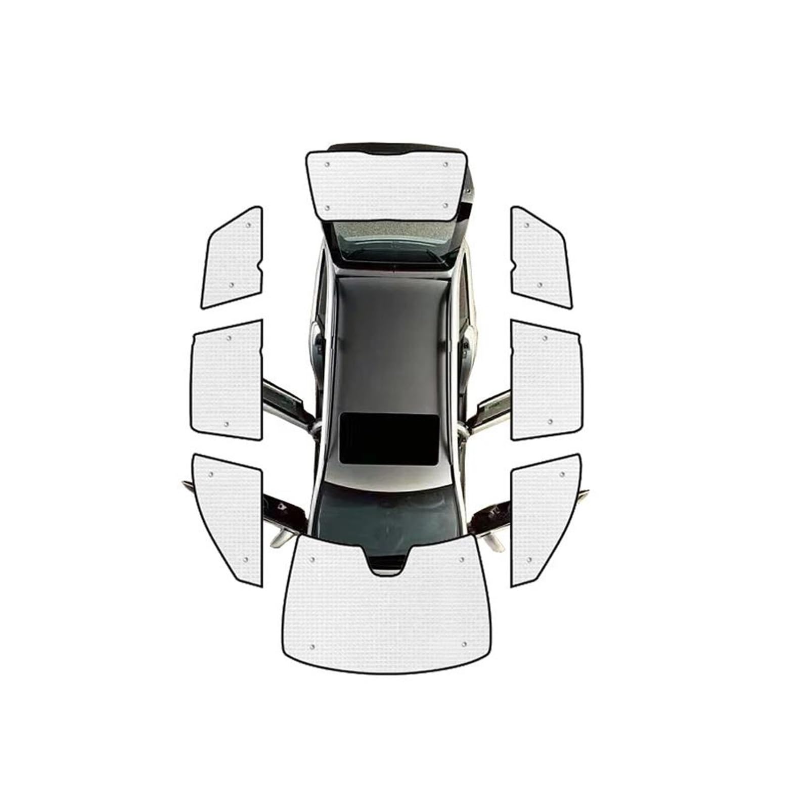 Sonnenblende Auto Für Volvo Für XC90 2016 2017 2018 2019 2020 2021 2022 2023 Auto Volle Abdeckung Sonnenblende Fenster Schattierung Fenster Visier Sonnenschirm Fenster Sonnenschutz(All Sunshades) von AJQBRMB