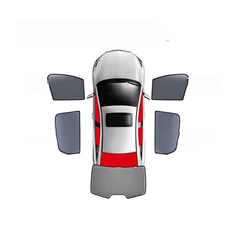 Sonnenblende Auto Magnetische Auto Sonnenschutz Schild Frontscheibe Hinten Seite Baby Fenster Sonnenschutz Für Ford Für Kuga Für Escape 2020 2021 2022 Fenster Sonnenschutz(5 Front Rear Back) von AJQBRMB