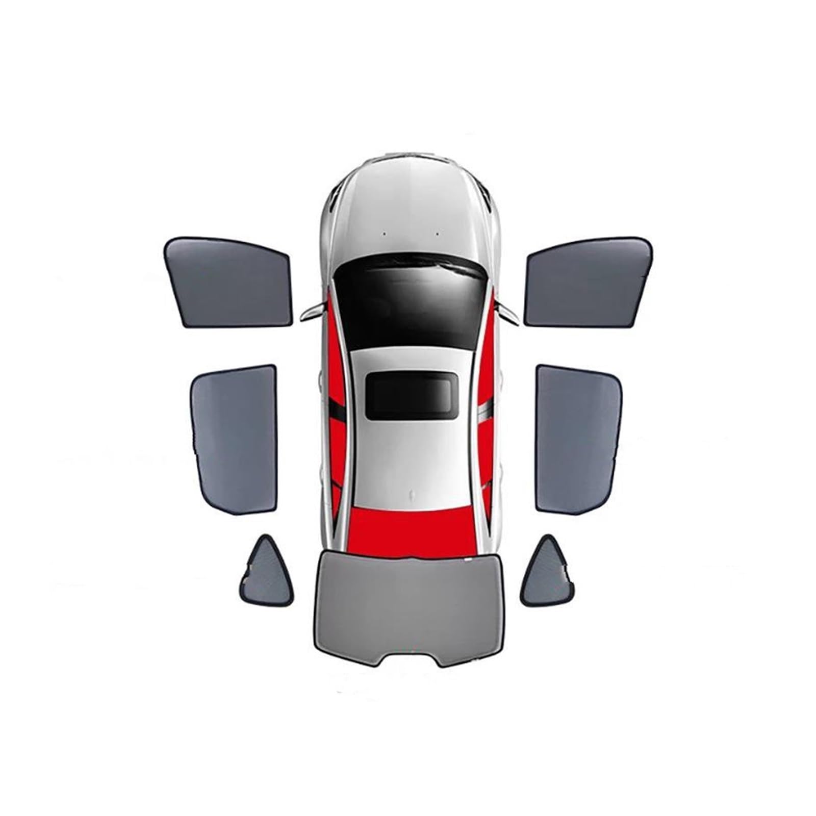 Sonnenblende Auto Magnetische Auto Sonnenschutz Schild Frontscheibe Hinten Seite Baby Fenster Sonnenschutz Für Ford Für Kuga Für Escape 2020 2021 2022 Fenster Sonnenschutz(7PCS) von AJQBRMB