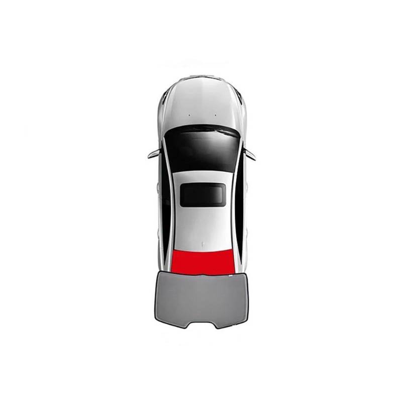 Sonnenblende Auto Magnetische Auto Sonnenschutz Schild Frontscheibe Hinten Seite Baby Fenster Sonnenschutz Für Ford Für Kuga Für Escape 2020 2021 2022 Fenster Sonnenschutz(Rear Windshield) von AJQBRMB