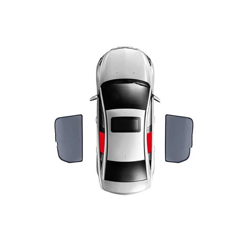 Sonnenblende Auto Magnetische Auto Sonnenschutz Schild Windschutzscheibe Hinten Seite Fenster Sonnenschutz Visier Für Toyota Für Prius Für XW30 2009-2015 Fenster Sonnenschutz(2 Rear) von AJQBRMB