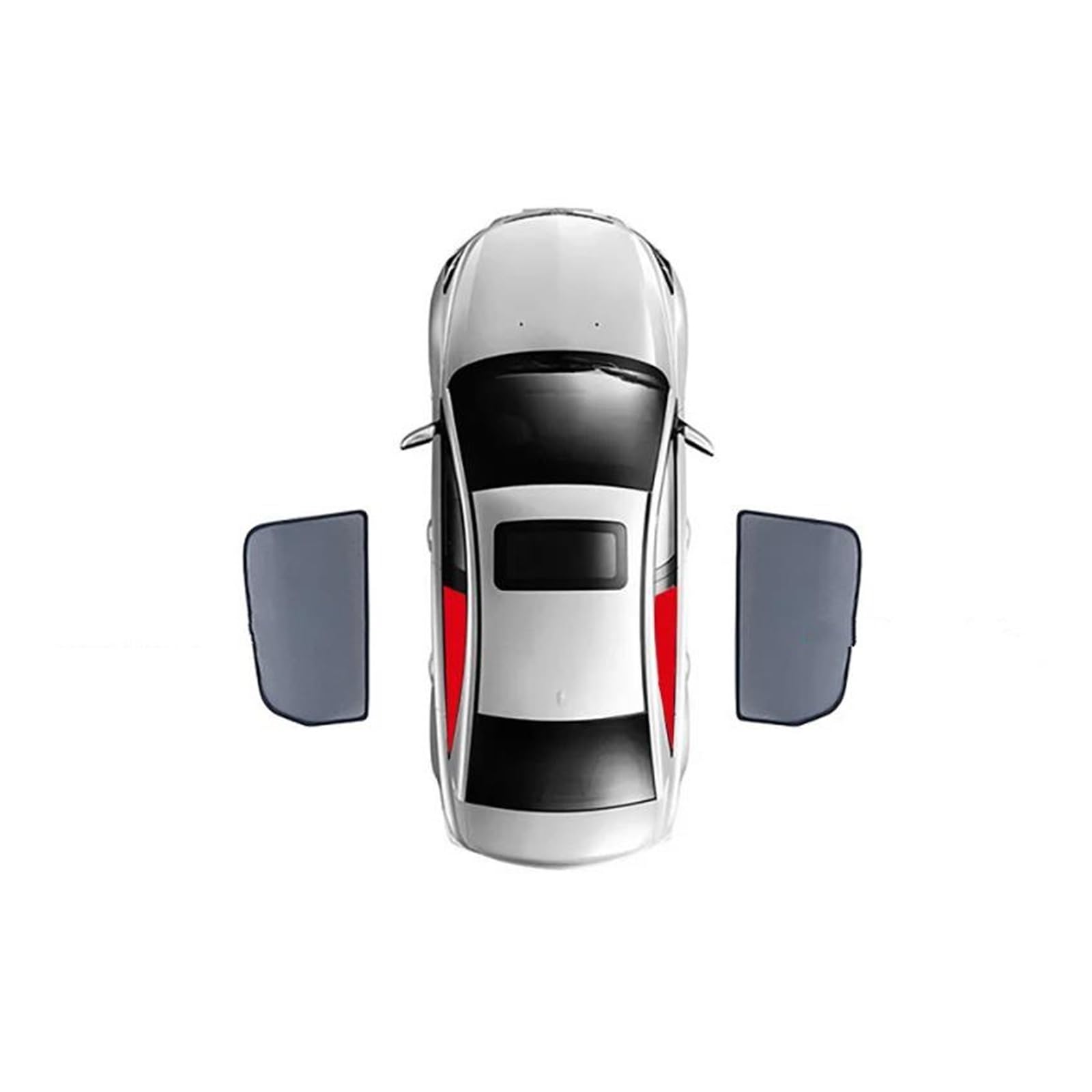 Sonnenblende Auto Magnetische Auto Sonnenschutz Schild Windschutzscheibe Seite Fenster Sonnenschutz Visier Für Kia Für Sportage Für QL 2016 2018 2019 2020 2021 Fenster Sonnenschutz(2 Rear) von AJQBRMB