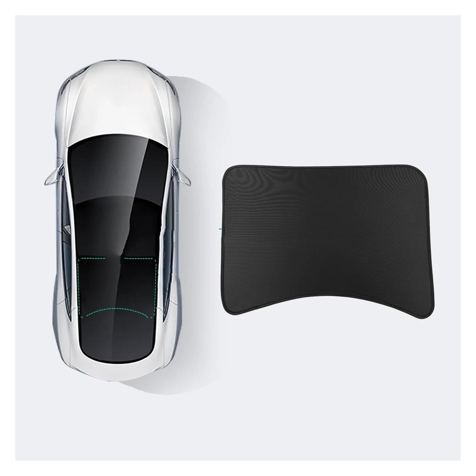 Sonnenblende Auto Sonnenschutz-Schiebedach-Oberlicht-Sonnenblende-Auto-Windschutzscheiben-Sonnenschutznetz Für Tesla Für Modell 3 2023 Fenster Sonnenschutz(3-GA01L-C) von AJQBRMB