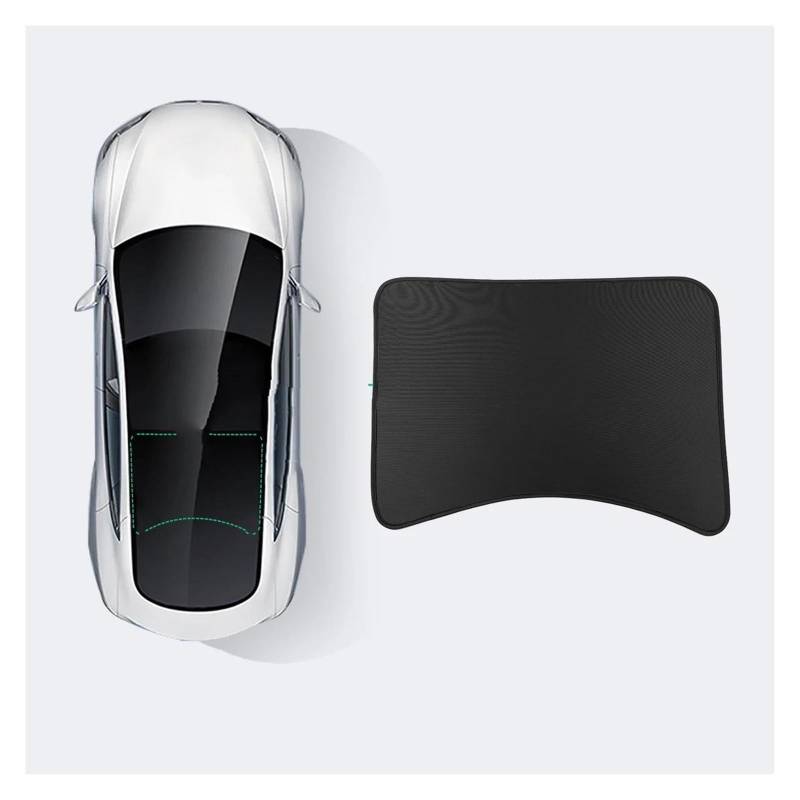 Sonnenblende Auto Sonnenschutz-Schiebedach-Oberlicht-Sonnenblende-Auto-Windschutzscheiben-Sonnenschutznetz Für Tesla Für Modell 3 2023 Fenster Sonnenschutz(3-GA01L-C) von AJQBRMB