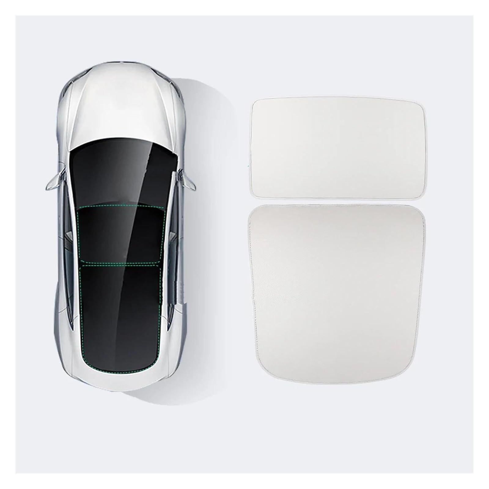 Sonnenblende Auto Sonnenschutz-Schiebedach-Oberlicht-Sonnenblende-Auto-Windschutzscheiben-Sonnenschutznetz Für Tesla Für Modell 3 2023 Fenster Sonnenschutz(3-GA6263L) von AJQBRMB