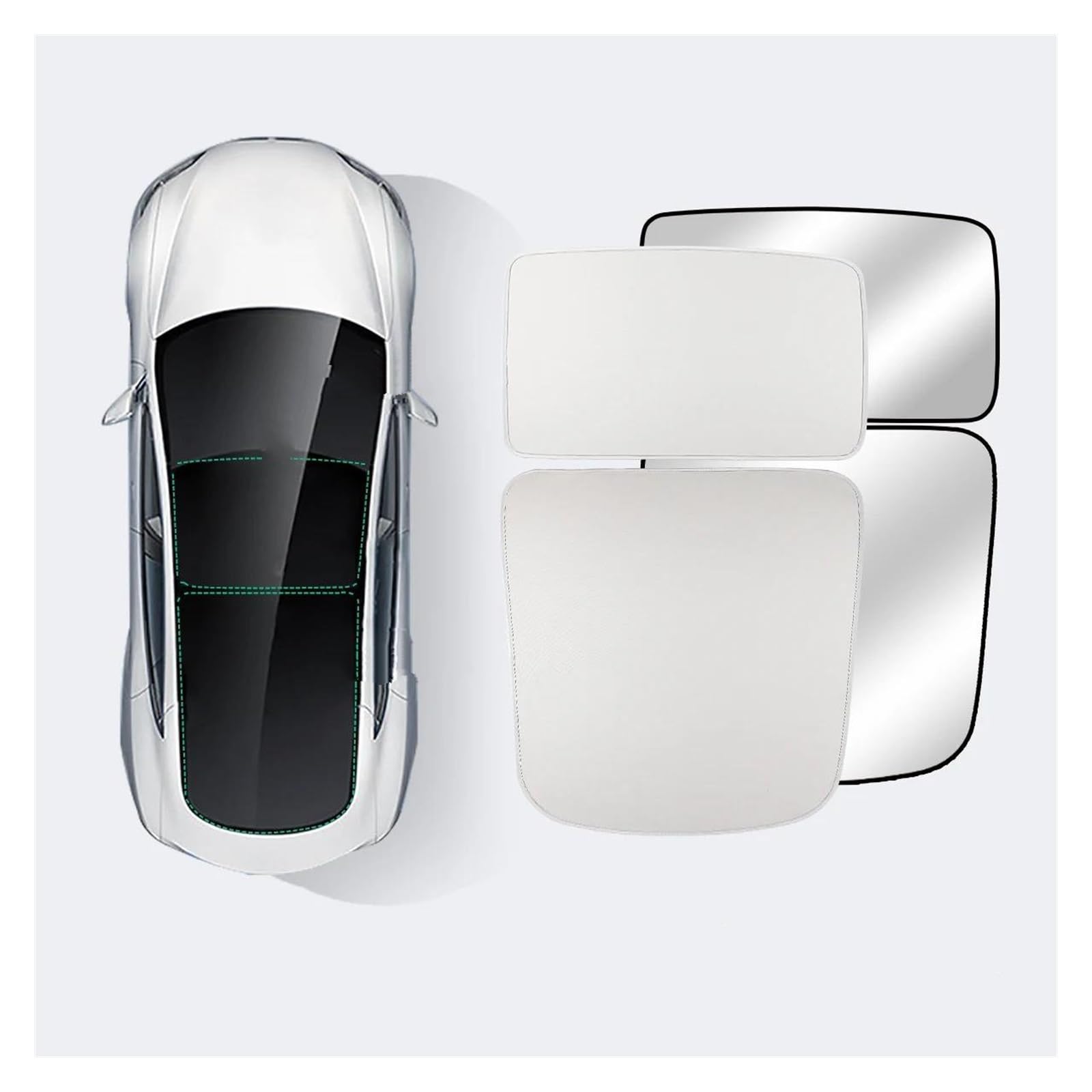 Sonnenblende Auto Sonnenschutz-Schiebedach-Oberlicht-Sonnenblende-Auto-Windschutzscheiben-Sonnenschutznetz Für Tesla Für Modell 3 2023 Fenster Sonnenschutz(3-GA6263LIS) von AJQBRMB