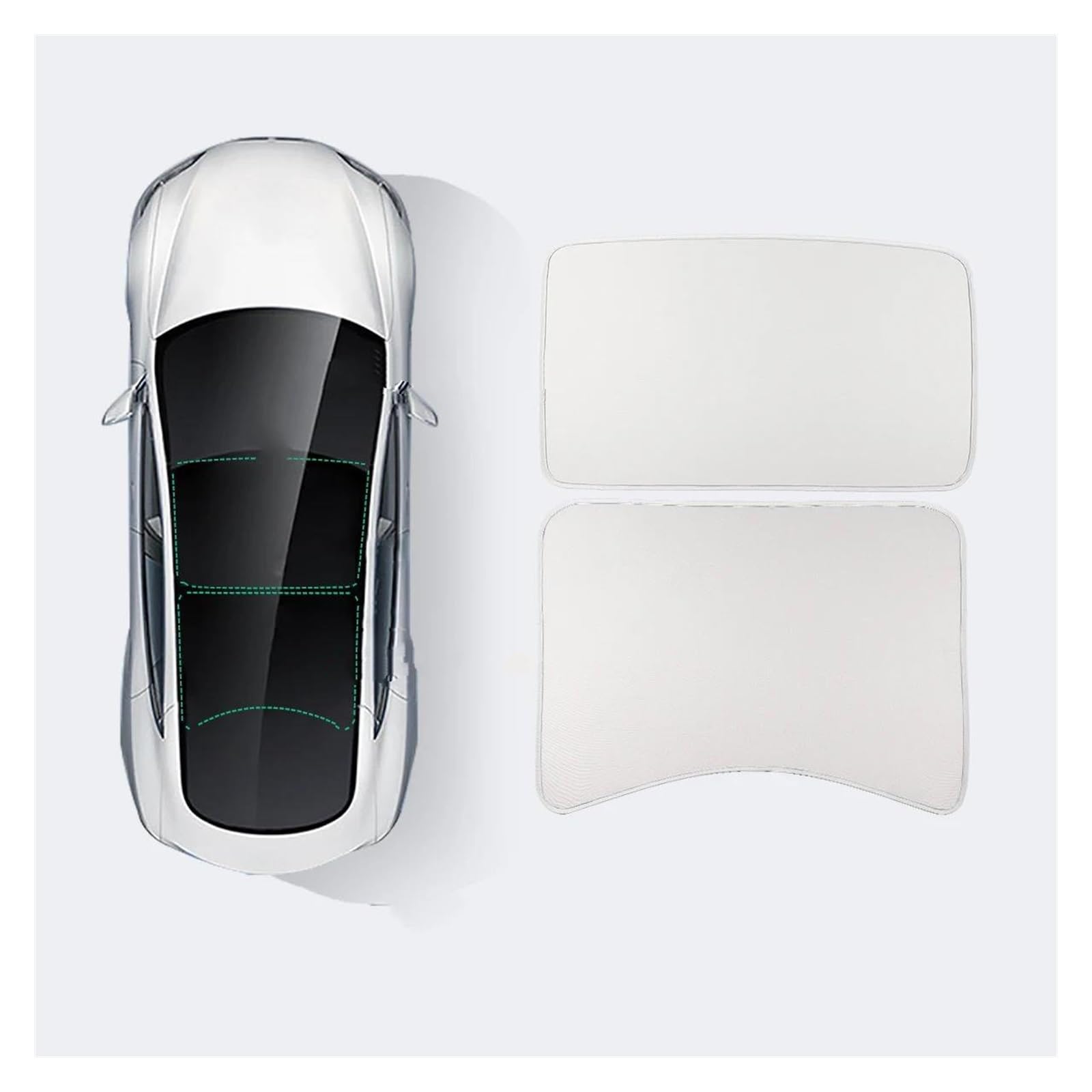 Sonnenblende Auto Sonnenschutz-Schiebedach-Oberlicht-Sonnenblende-Auto-Windschutzscheiben-Sonnenschutznetz Für Tesla Für Modell 3 2023 Fenster Sonnenschutz(3-GA6264L) von AJQBRMB