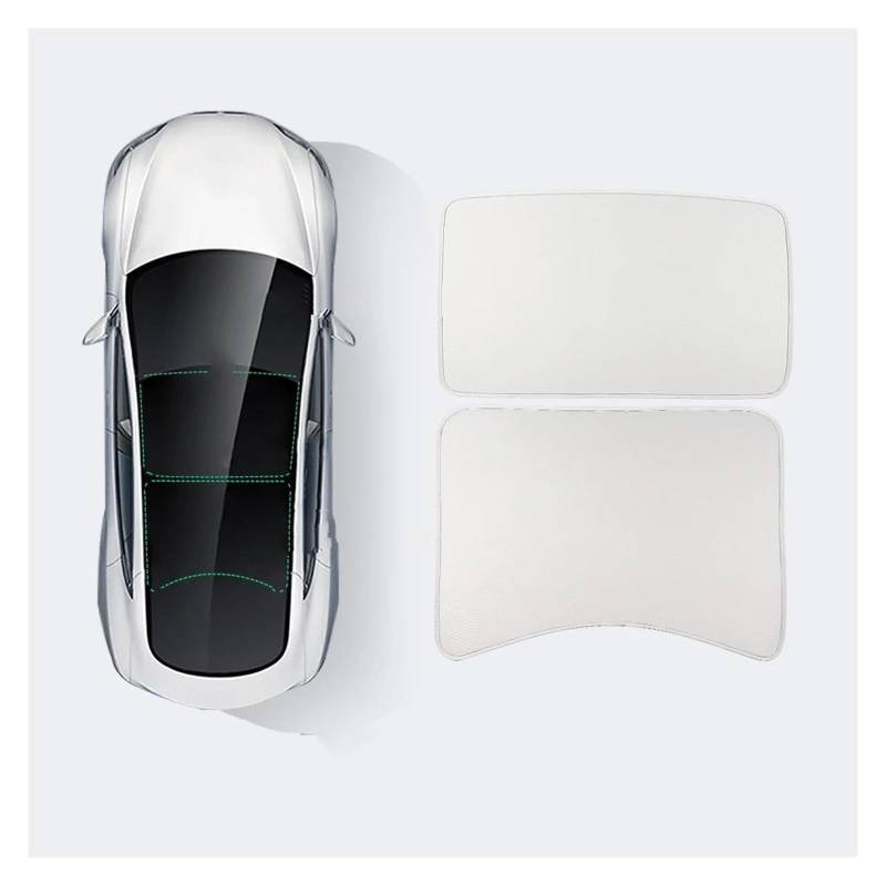 Sonnenblende Auto Sonnenschutz-Schiebedach-Oberlicht-Sonnenblende-Auto-Windschutzscheiben-Sonnenschutznetz Für Tesla Für Modell 3 2023 Fenster Sonnenschutz(3-GA6264L) von AJQBRMB