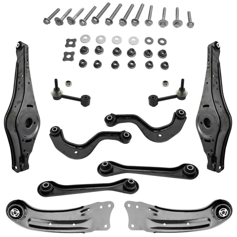 10 Teile Querlenker Schrauben Satz Hinterachse für Audi Q3 für VW Passat 3C2 3C5 362 365 für Tiguan von AJS Parts