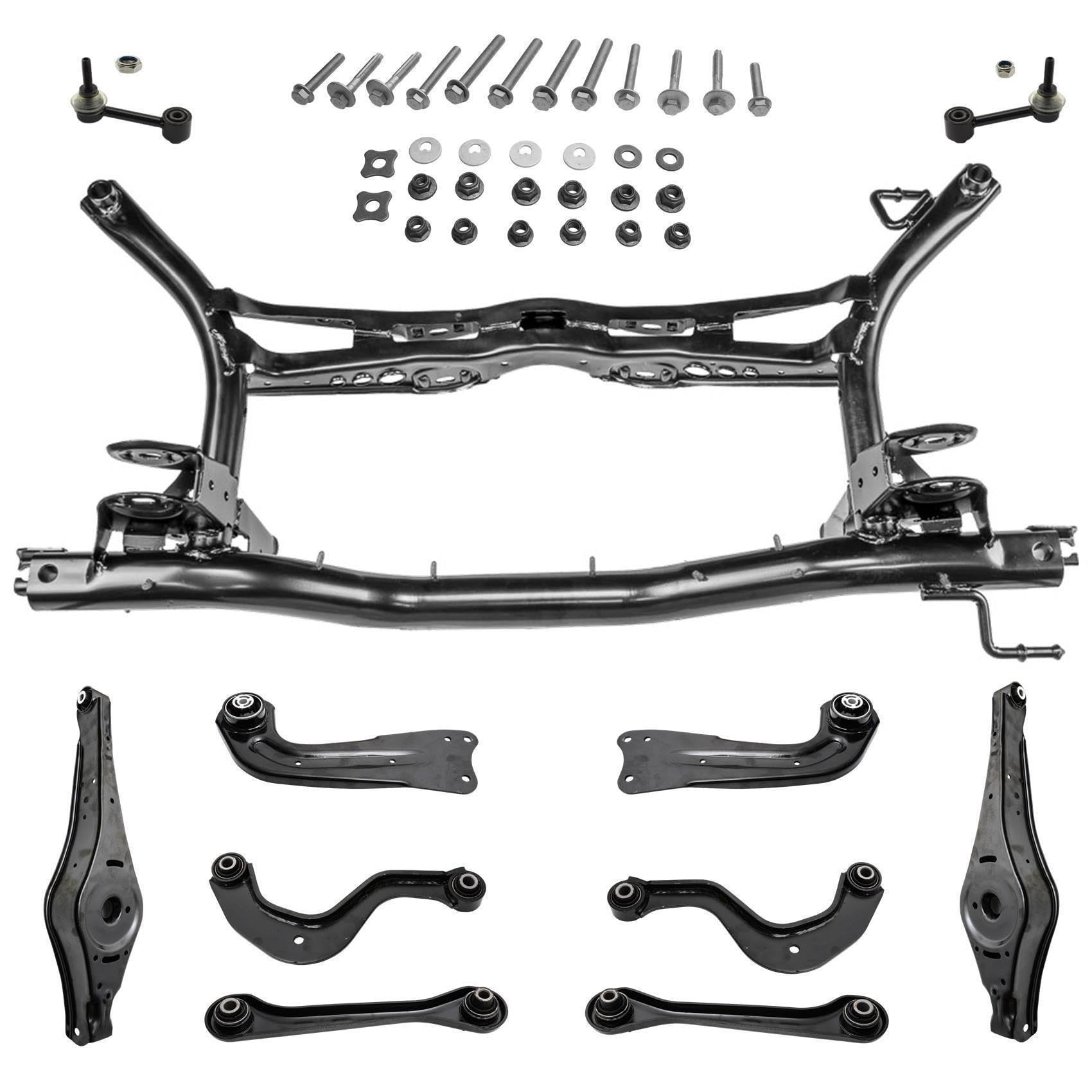 1x Achskörper Hinterachse Querlenker Schrauben Satz links rechts kompatibel mit A3 TT Altea Leon Toledo III 1x Achskörper Hinterachse Querlenker Schrauben Satz links rechts kompatibel mit A3 TT Altea Leon Toledo III von AJS Parts