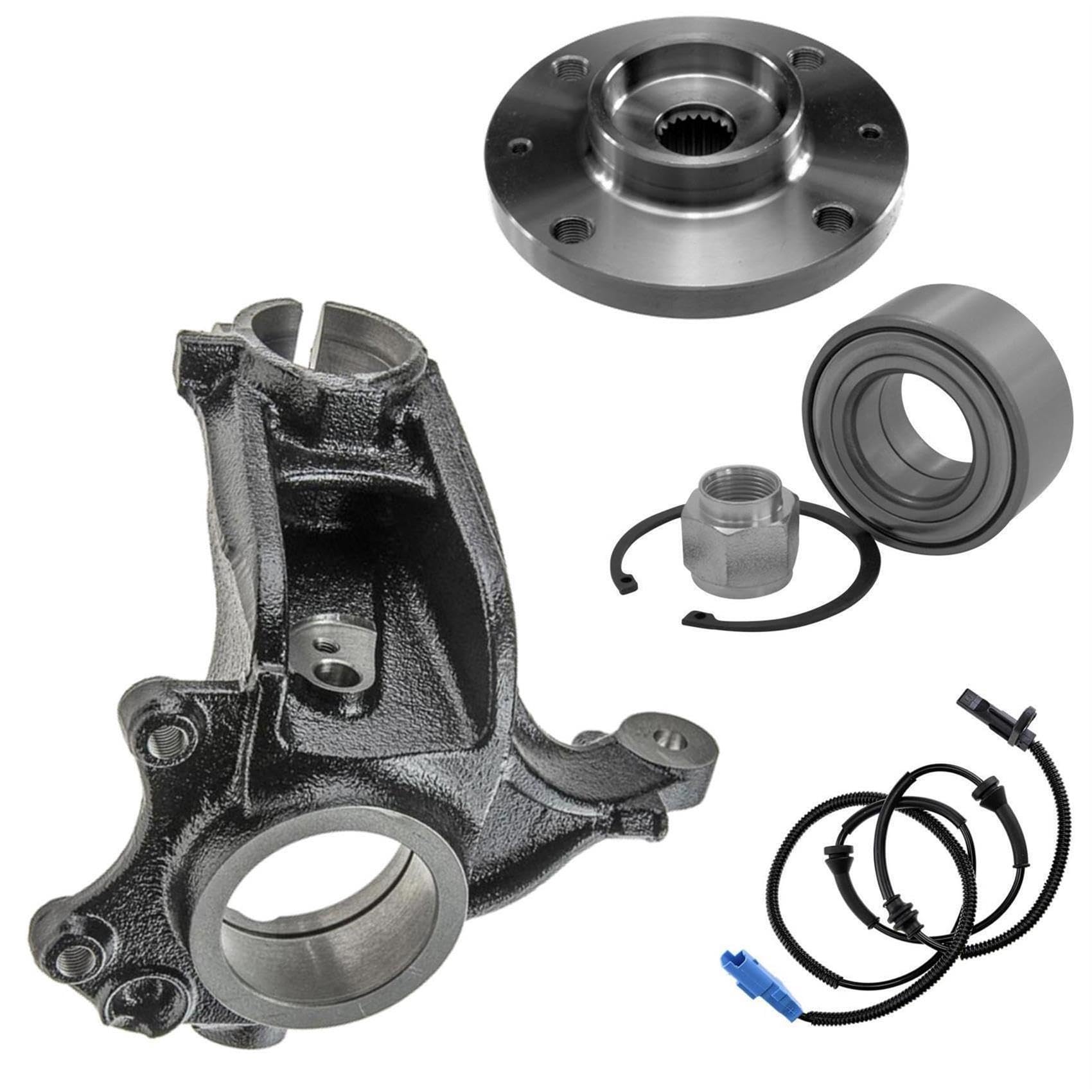 1x Achsschenkel 1x Radlager 1x Radnabe 1x ABS-Sensor Drehzahlfühler Vorderache links 1x Achsschenkel 1x Radlager 1x Radnabe 1x ABS-Sensor Drehzahlfühler Vorderache links von AJS Parts