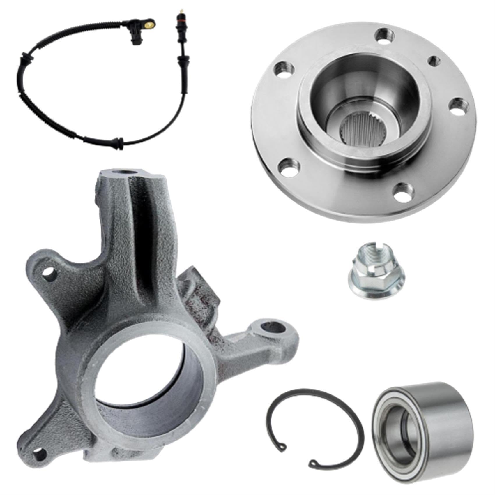 1x Achsschenkel 1x Radlager 1x Radnabe ABS Sensor Vorderachse links 1x Achsschenkel 1x Radlager 1x Radnabe ABS Sensor Vorderachse links von AJS Parts
