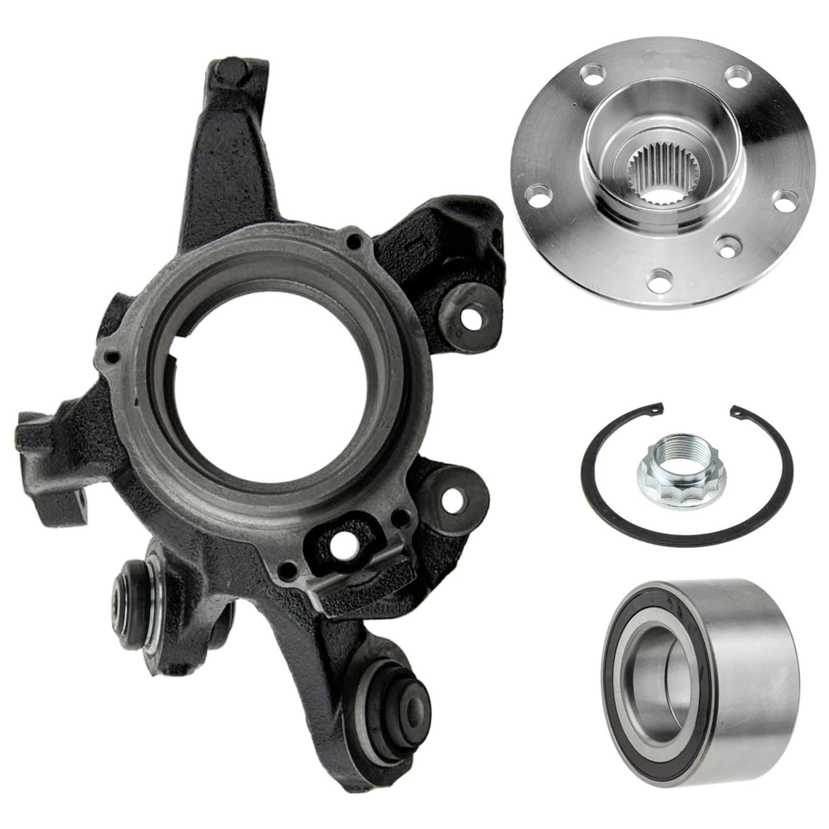 1x Achsschenkel 1x Radlager ABS-Sensorring 1x Radnabe Hinterachse rechts von AJS Parts