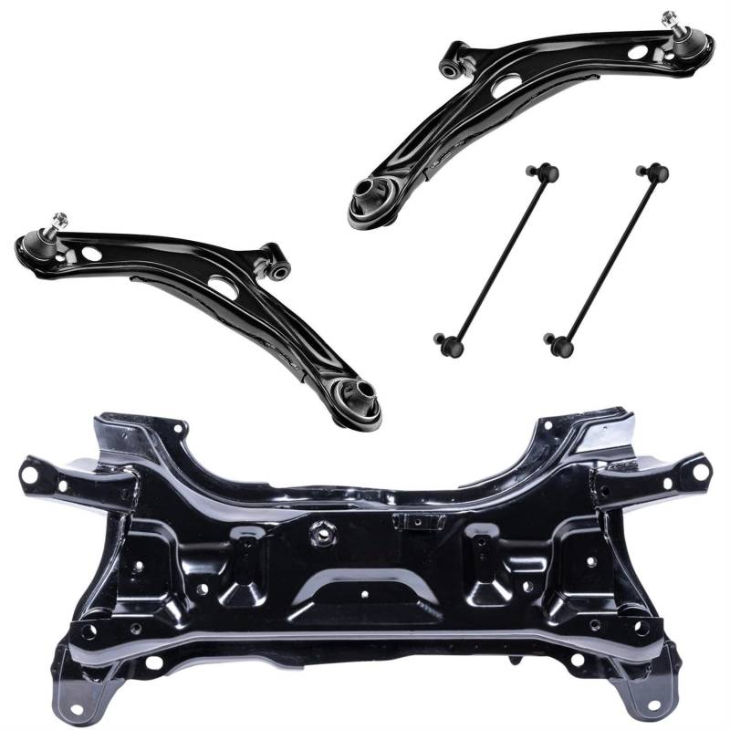 1x Achsträger 2x Querlenker 2x Koppelstange Vorderachse links rechts für Yaris P9 von AJS Parts