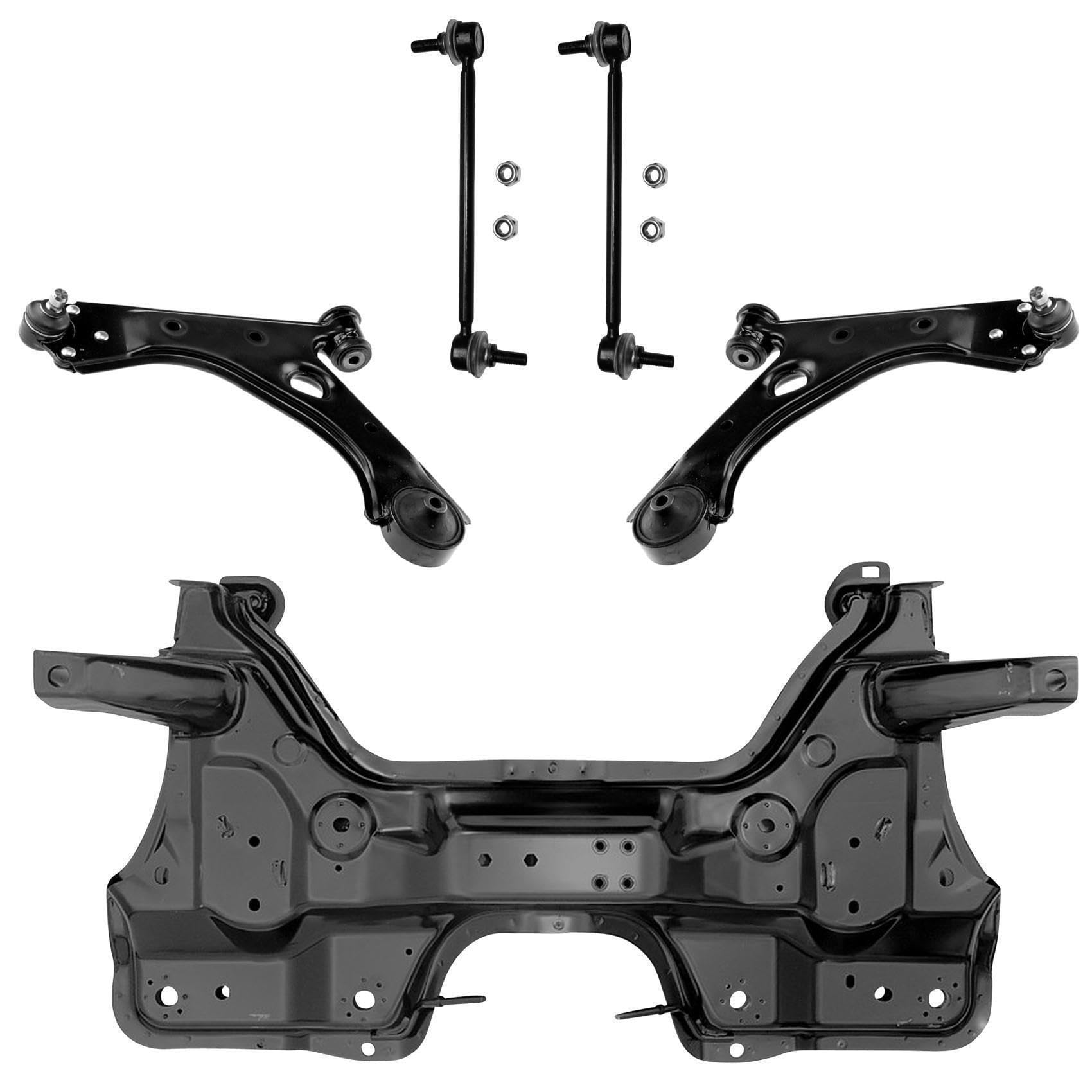 1x Achsträger 2x Querlenker 2x Koppelstange Vorderachse links rechts für Corsa D S07 von AJS Parts