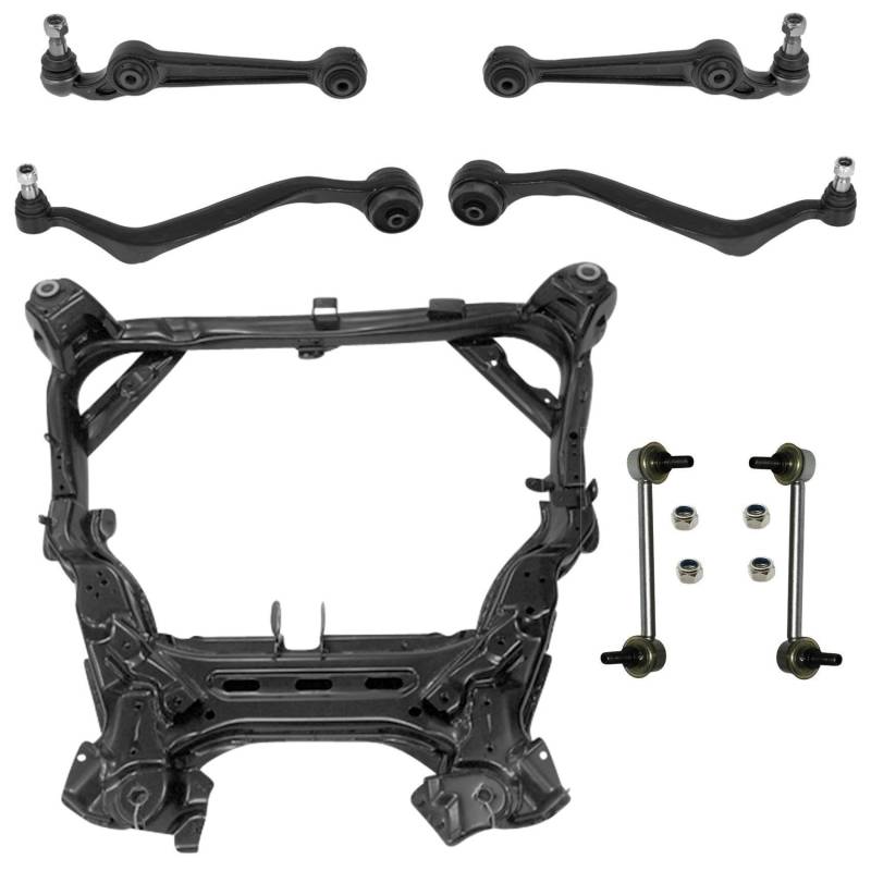 1x Achsträger 4x Querlenker 2x Koppelstange Vorderachse links rechts von AJS Parts