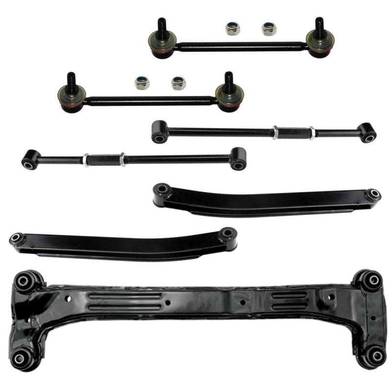 1x Achsträger 2x Koppelstange 4x Querlenker Hinterachse für Tucson JM für Sportage JE von AJS Parts