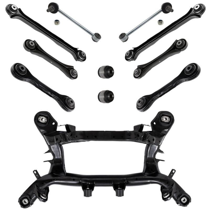 1x Achsträger Hinterachse 6x Querlenker 2x Koppelstange 2x Lagerung Hinterachse für BMW E81 E82 E87 E88 E90 E91 E92 E93für Diesel von AJS Parts