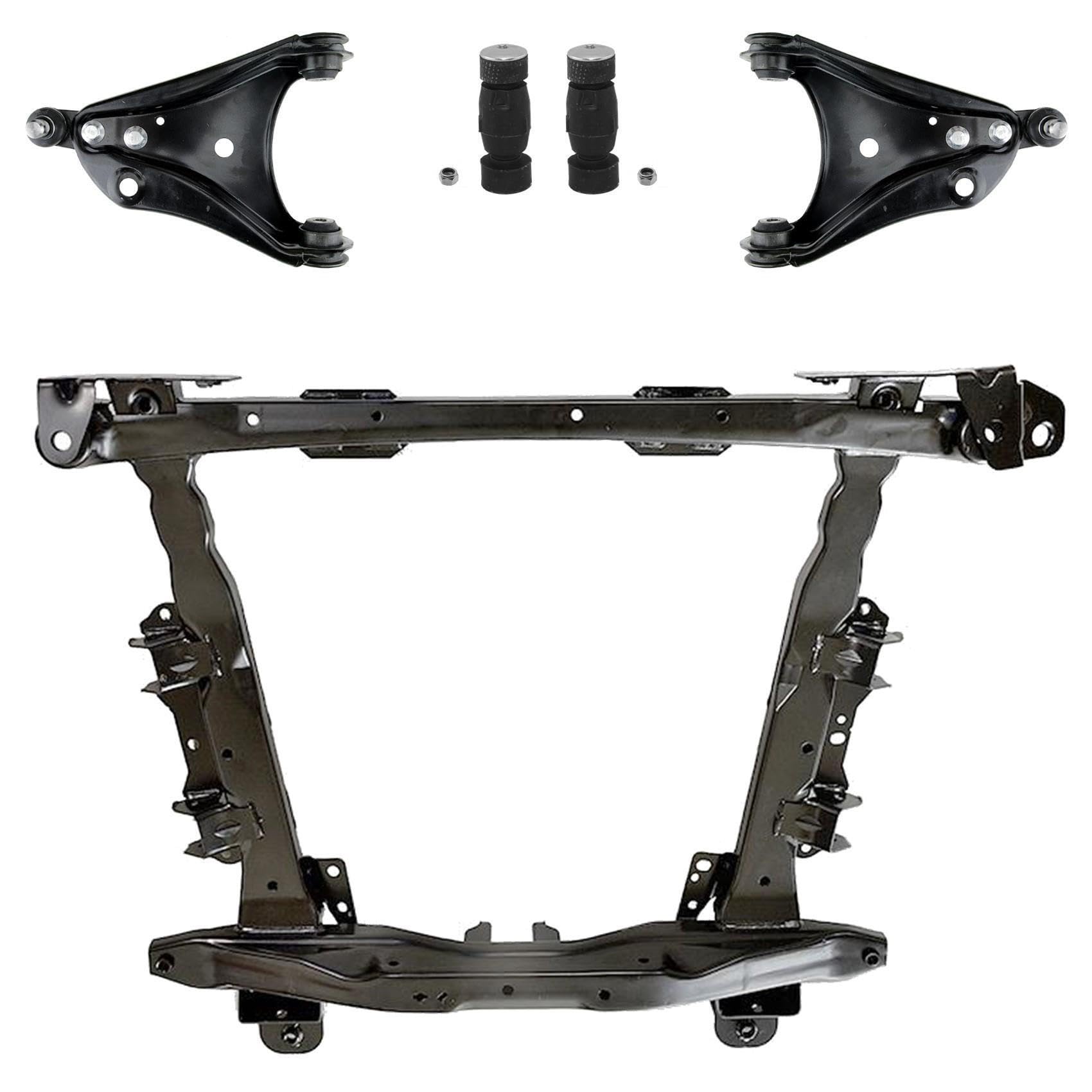 1x Achsträger Motorträger 2x Querlenker 2x Koppelstange Vorderachse für Renault Twingo II CNO von AJS Parts