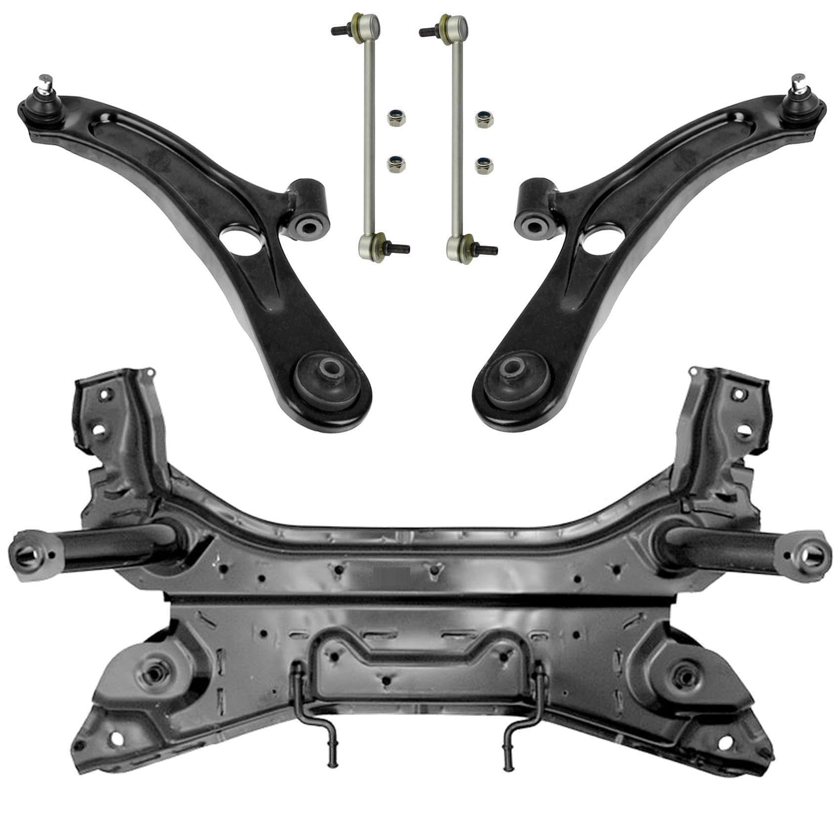1x Achsträger Motorträger Vorderachse 2x Querlenker 2x Koppelstange für Opel Agila B für Suzuki Splash von AJS Parts