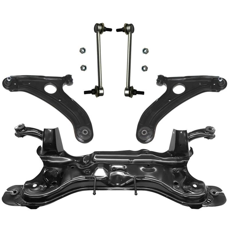 1x Achsträger Vorderachse 2x Querlenker 2x Koppelstange links rechts für Getz TB ab 08/2005 von AJS Parts