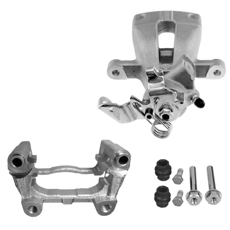 1x Bremssattel 1x Bremssattelhalter Hinterachse links für Astra G T98 F701 für Meriva A X03 für Zafira A T98 von AJS Parts