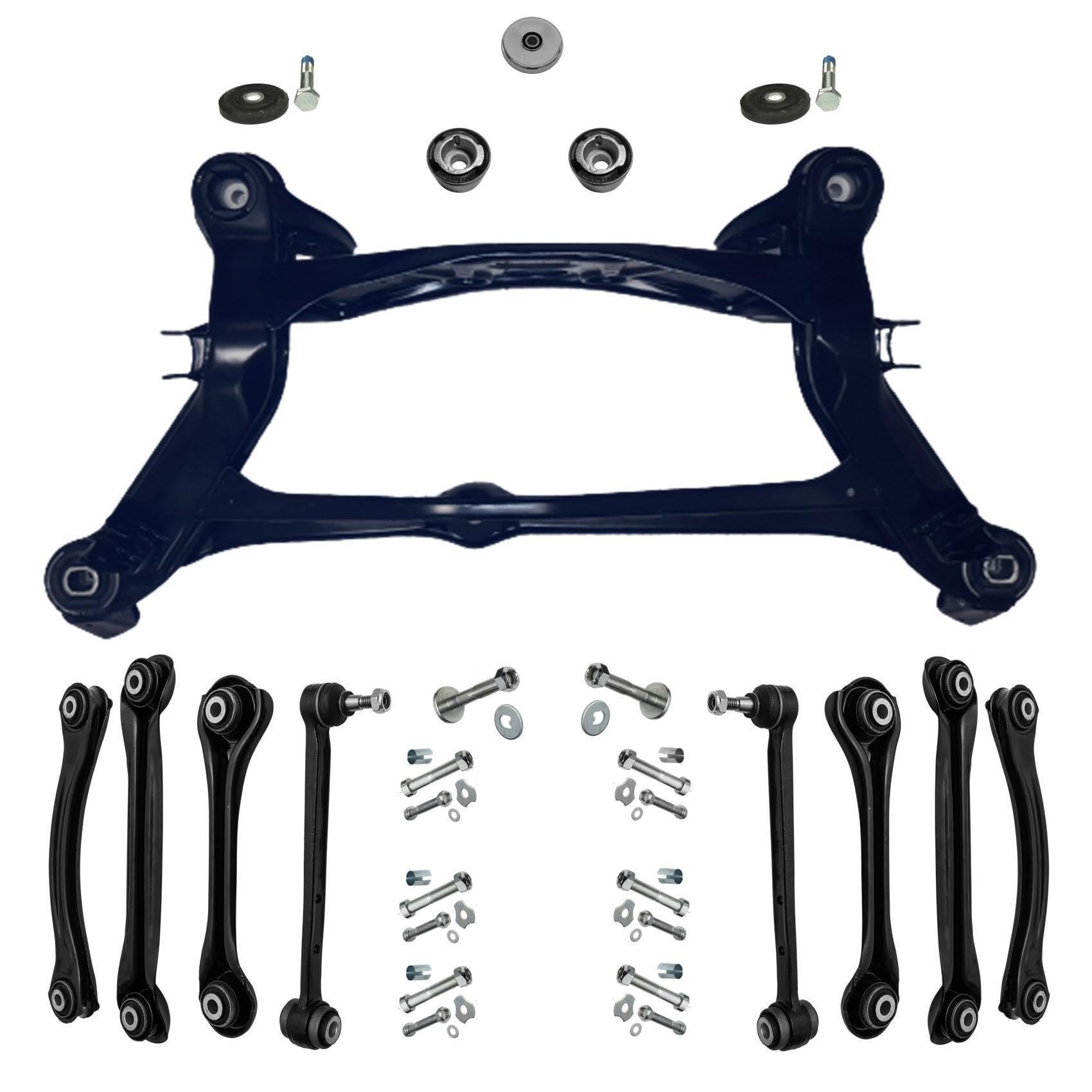 1x Hinterachskörper Achsträger Gummilagerung Lagerung Differential Hinterachse 1x Querlenker Satz links rechts von AJS Parts