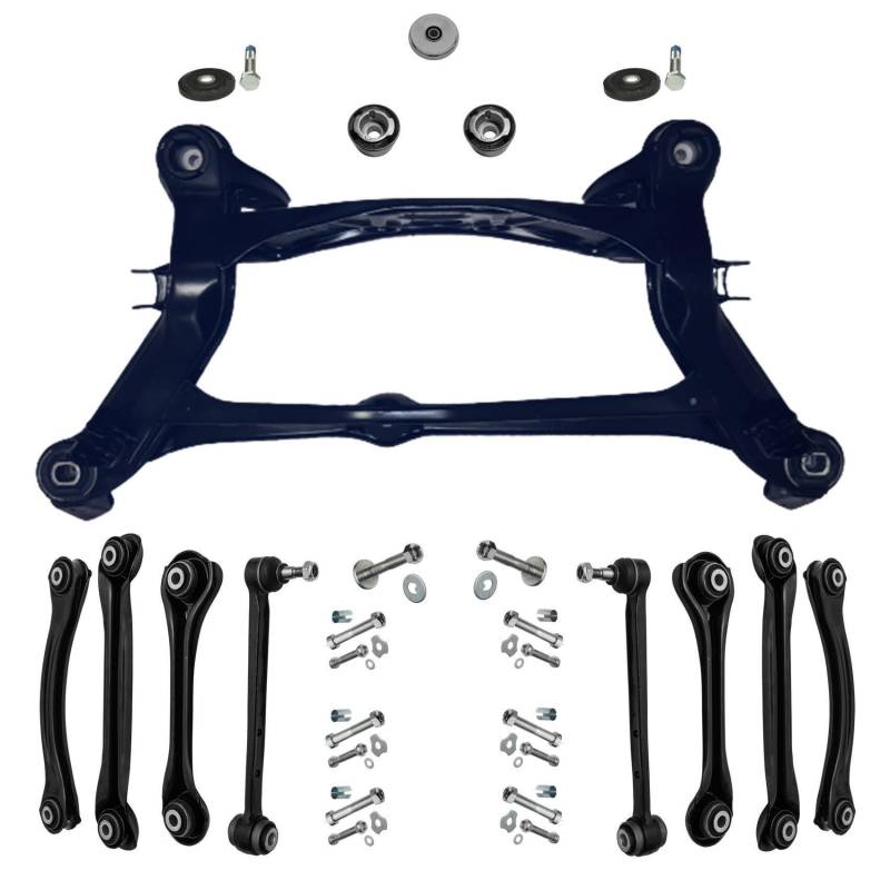 1x Hinterachskörper Achsträger Gummilagerung Lagerung Differential Hinterachse 1x Querlenker Satz links rechts von AJS Parts