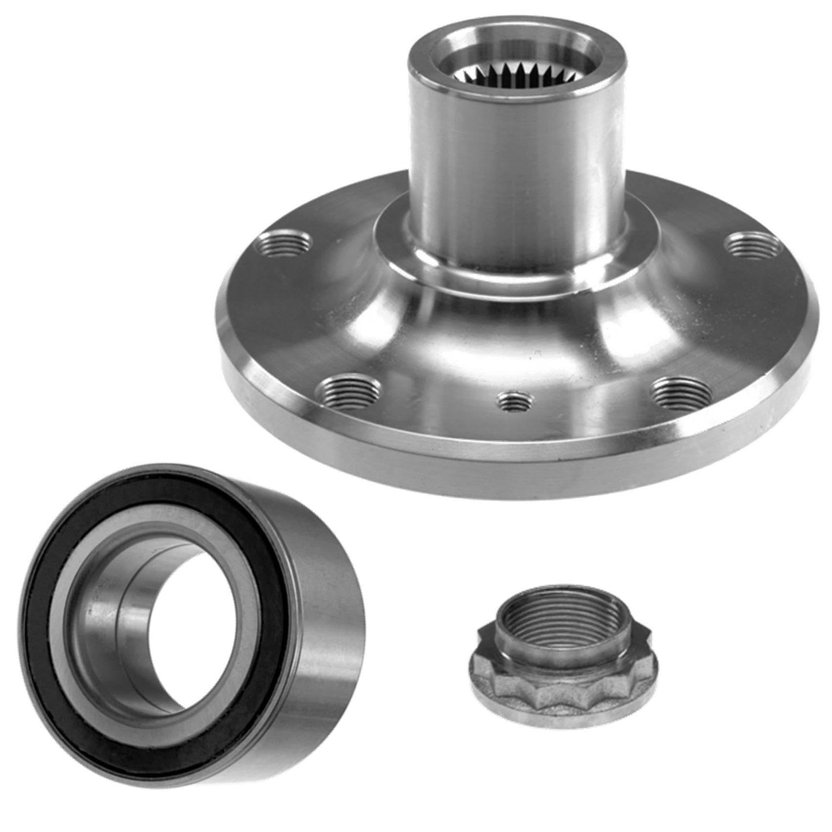 1x Radlager Sensorring 1x Radnabe Vorderachse links oder rechts für B_M_W X5 E53 von AJS Parts