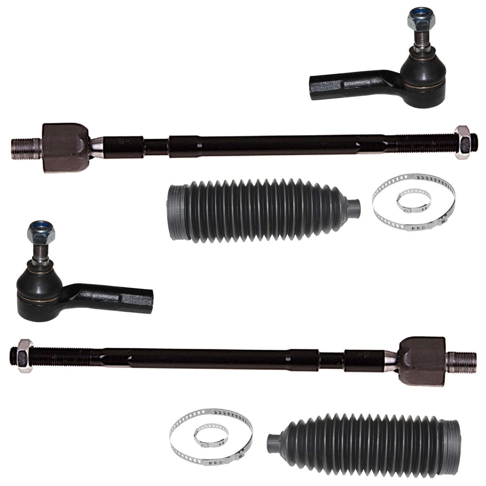 2x Axialgelenk 2x Spurstangenkopf 2x Lenkmanschette Spannbändern Vorderachse links rechts 2x Axialgelenk 2x Spurstangenkopf 2x Lenkmanschette Spannbändern Vorderachse links rechts von AJS Parts