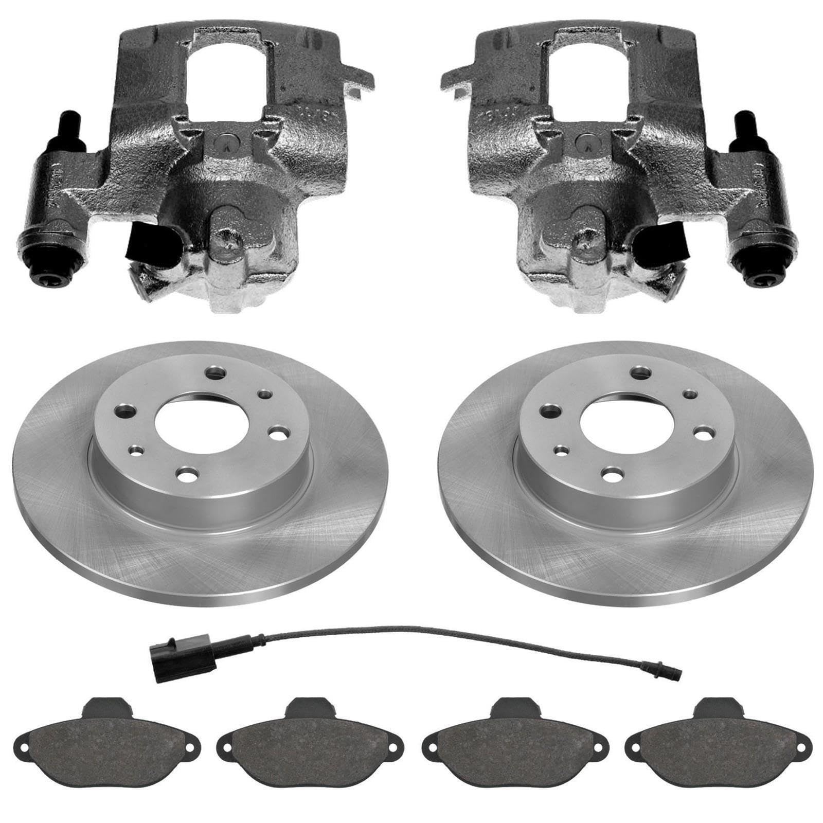2x Bremssattel 2x Bremsscheibe 1x Bremsbelagsatz Vorderachse links rechts 2x Bremssattel 2x Bremsscheibe 1x Bremsbelagsatz Vorderachse links rechts von AJS Parts