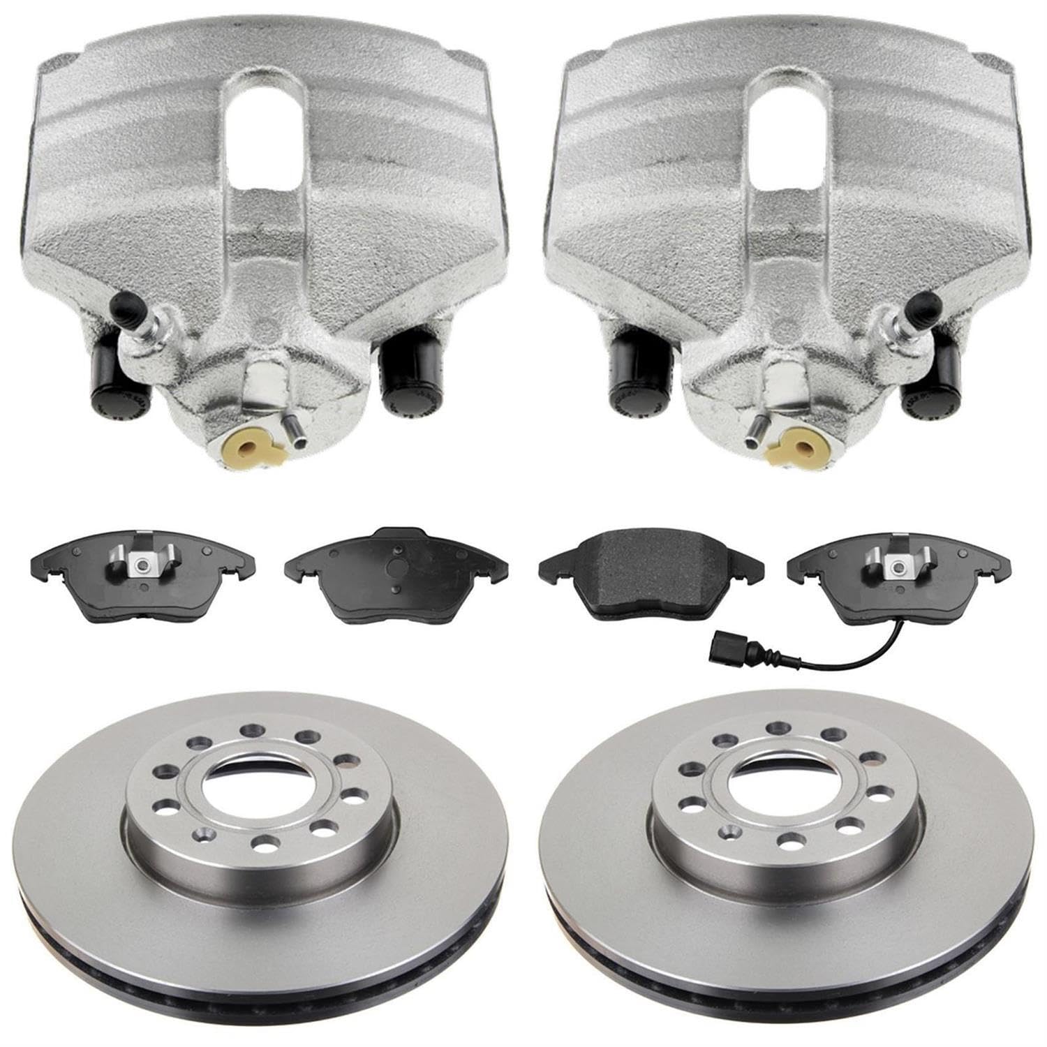 2x Bremssattel 2x Bremsscheibe Bremsbelagsatz Vorderachse links rechts 2x Bremssattel 2x Bremsscheibe Bremsbelagsatz Vorderachse links rechts von AJS Parts