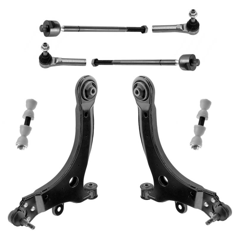 2x Querlenker 2x Axialgelenk 2x Spurstangenkopf 2x Koppelstange Vorderachse für Opel Sintra APV von AJS Parts