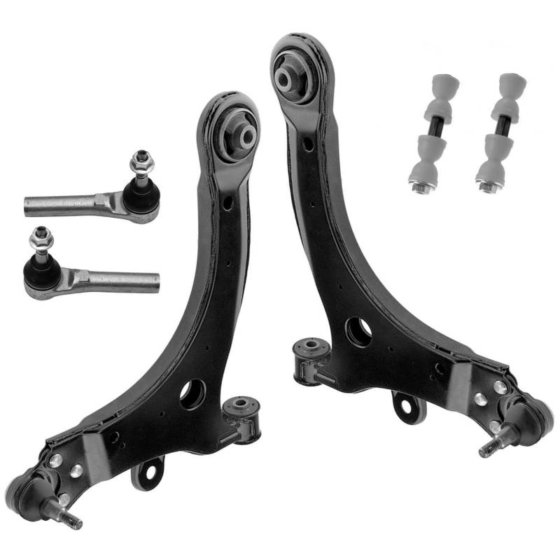 2x Querlenker 2x Koppelstange 2x Spurstangenkopf Vorderachse für Opel Sintra APV von AJS Parts