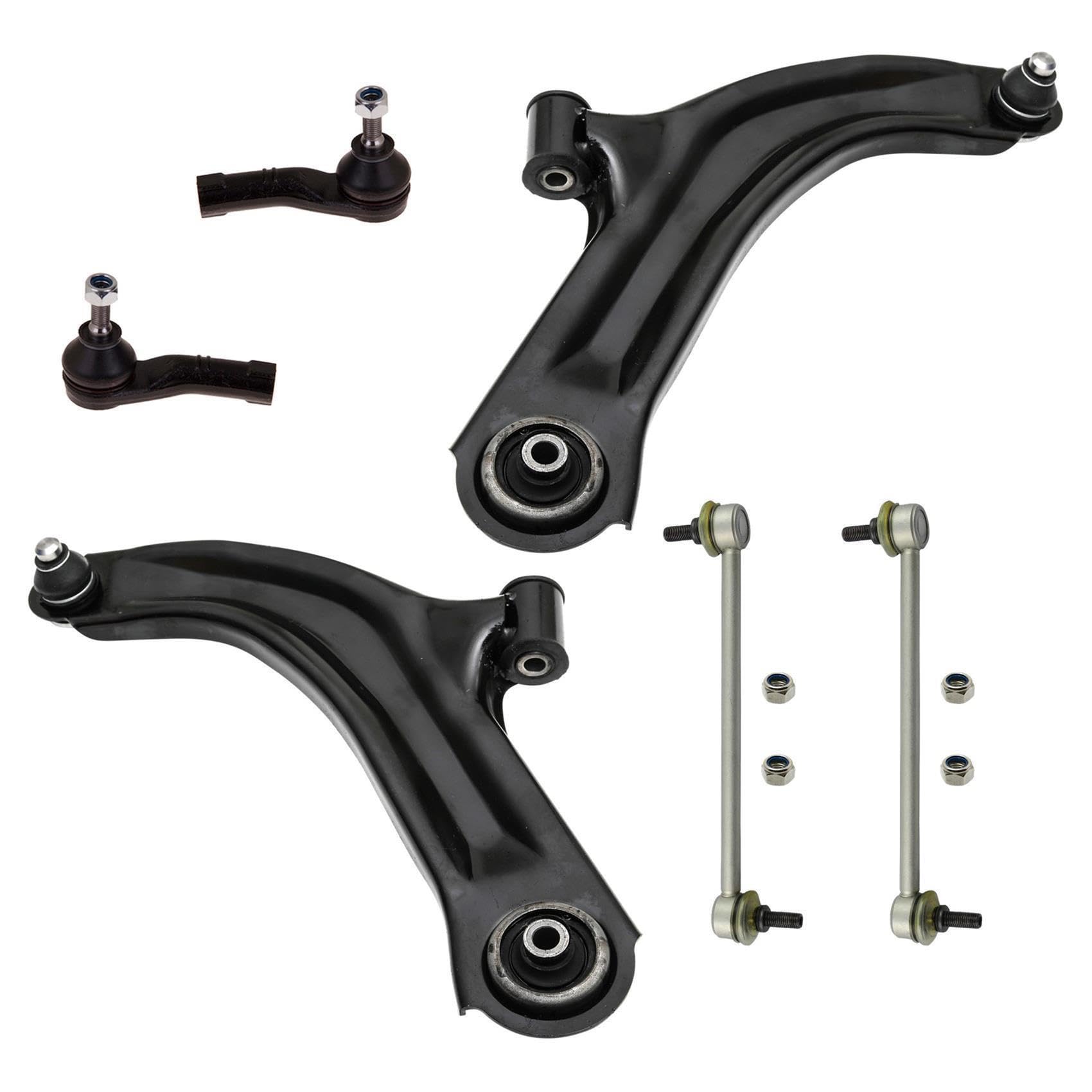 2x Querlenker 2x Koppelstange 2x Spurstangenkopf Vorderachse links rechts 2x Querlenker 2x Koppelstange 2x Spurstangenkopf Vorderachse links rechts von AJS Parts