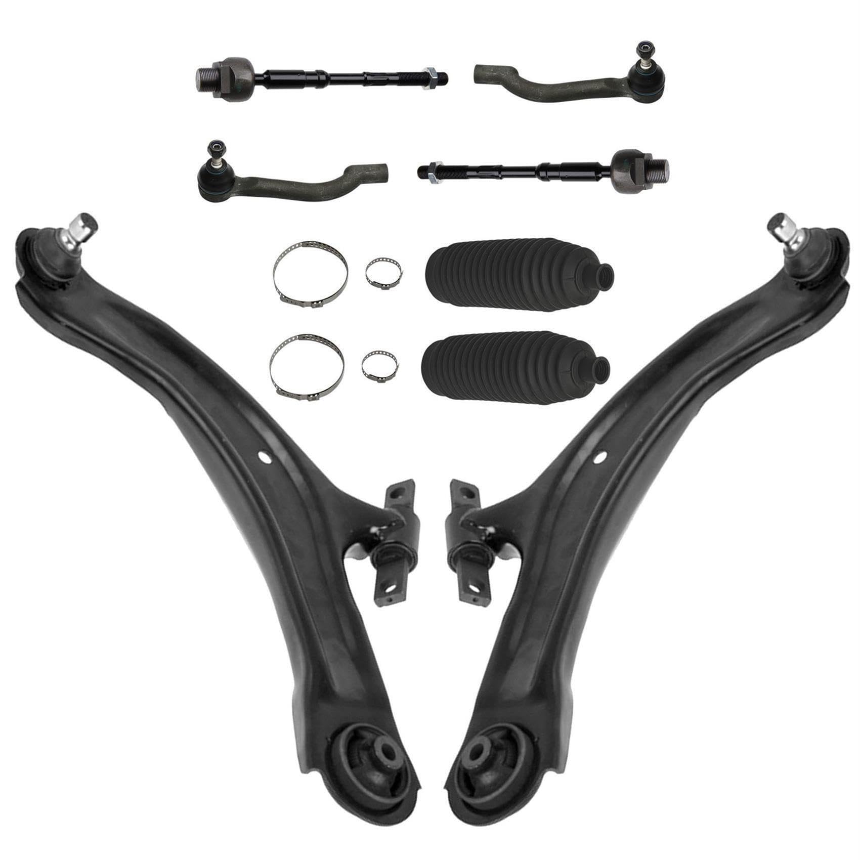 2x Querlenker 2x Spurstange Lenkmanschette Vorderachse für Nissan Qashqai/Qashqai +2 J10 JJ10 X-Trail T31 für Renault für Koleos HY 2x Querlenker 2x Spurstange Lenkmanschette Vorderachse für Nissan Qashqai/Qashqai +2 J10 JJ10 X-Trail T31 für Renault für Koleos HY von AJS Parts