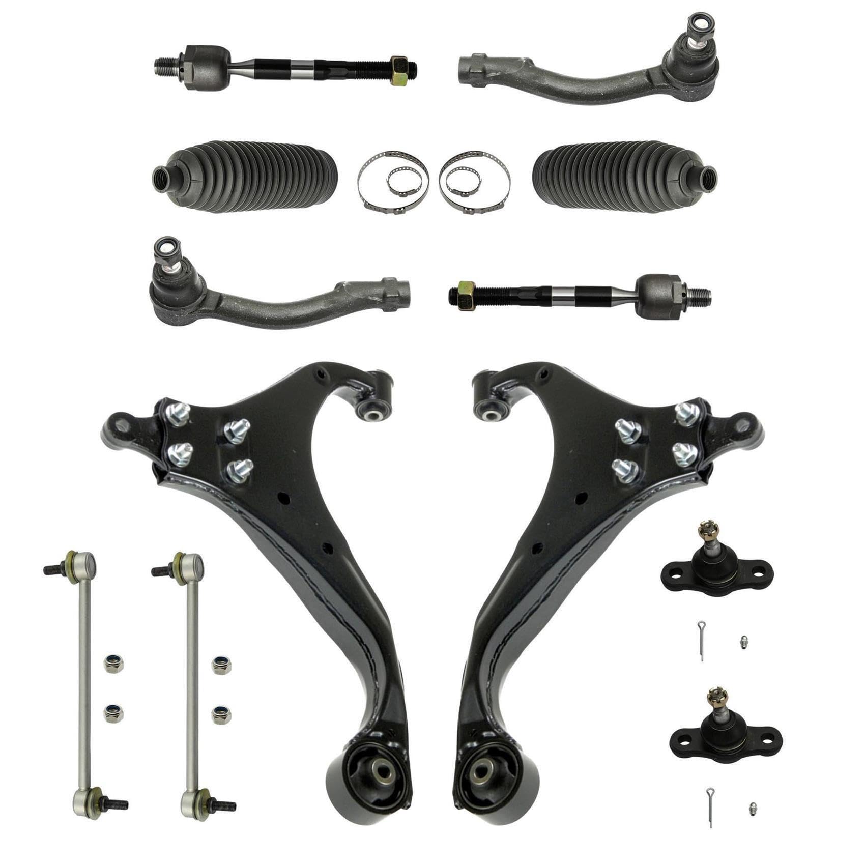 2x Querlenker 2x Traggelenk 2x Koppelstange 2x Spurstange Manschette Vorderachse für Tucson JM 2x Querlenker 2x Traggelenk 2x Koppelstange 2x Spurstange Manschette Vorderachse für Tucson JM von AJS Parts