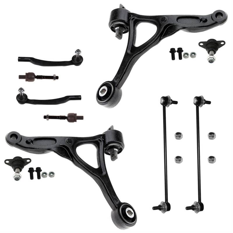 2x Querlenker 2x Traggelenk 2x Spurstangen 2x Koppelstange Vorderachse für Volvo XC90 I von AJS Parts