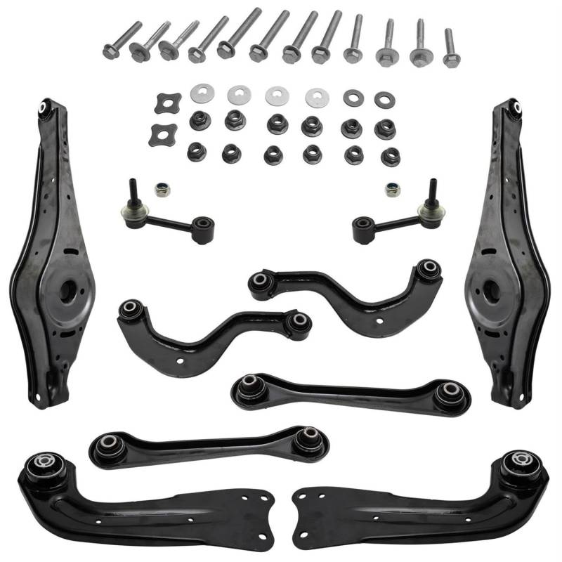 2x Querlenker Fedraufnahme Schraubens Satz Hinterachse links rechts kompatibel mit Golf V VI Plus von AJS Parts