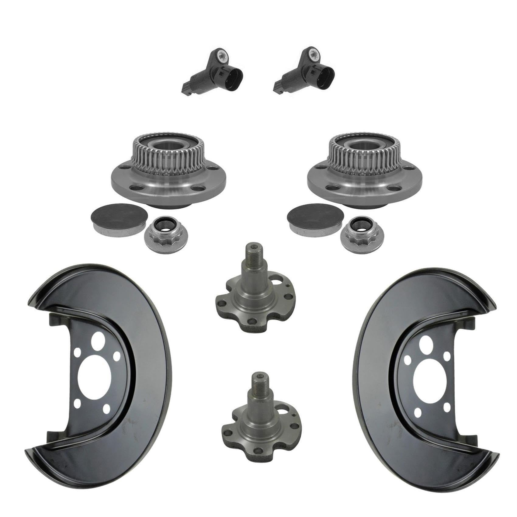2x Radlager 2x ABS-Sensor 2x Achszapfen 2x Ankerblech Spritzblech Hinterachse links rechts 2x Radlager 2x ABS-Sensor 2x Achszapfen 2x Ankerblech Spritzblech Hinterachse links rechts von AJS Parts