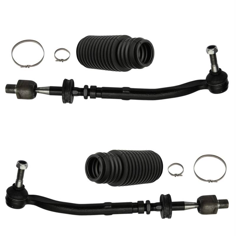 2x Spurstange 2x Lenkmanschette Spannbänder Vorderachse für AlpinaB10 E39 Kombi E39 für D10 E39 Kombi E39 für BMW5 E39 Touring E39 von AJS Parts