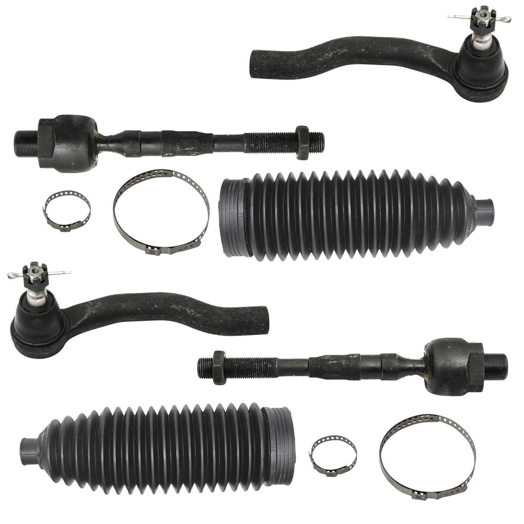 2x Spurstangenkopf 2x Axialgelenk 2x Lenkmanschette Spannbändern Vorderachse links rechts 2x Spurstangenkopf 2x Axialgelenk 2x Lenkmanschette Spannbändern Vorderachse links rechts von AJS Parts