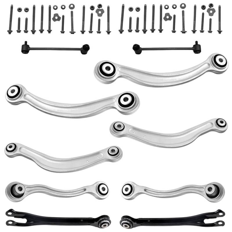 8x Querlenker 2x Koppelstange Schrauben Satz Hinterachse für Mercedes-Benz C218 X218 X253 C253 W204 W205 C204 C205 A205 S204 S205 W212W213 S213 C207 C238 A207 A238 S212 S213 von AJS Parts