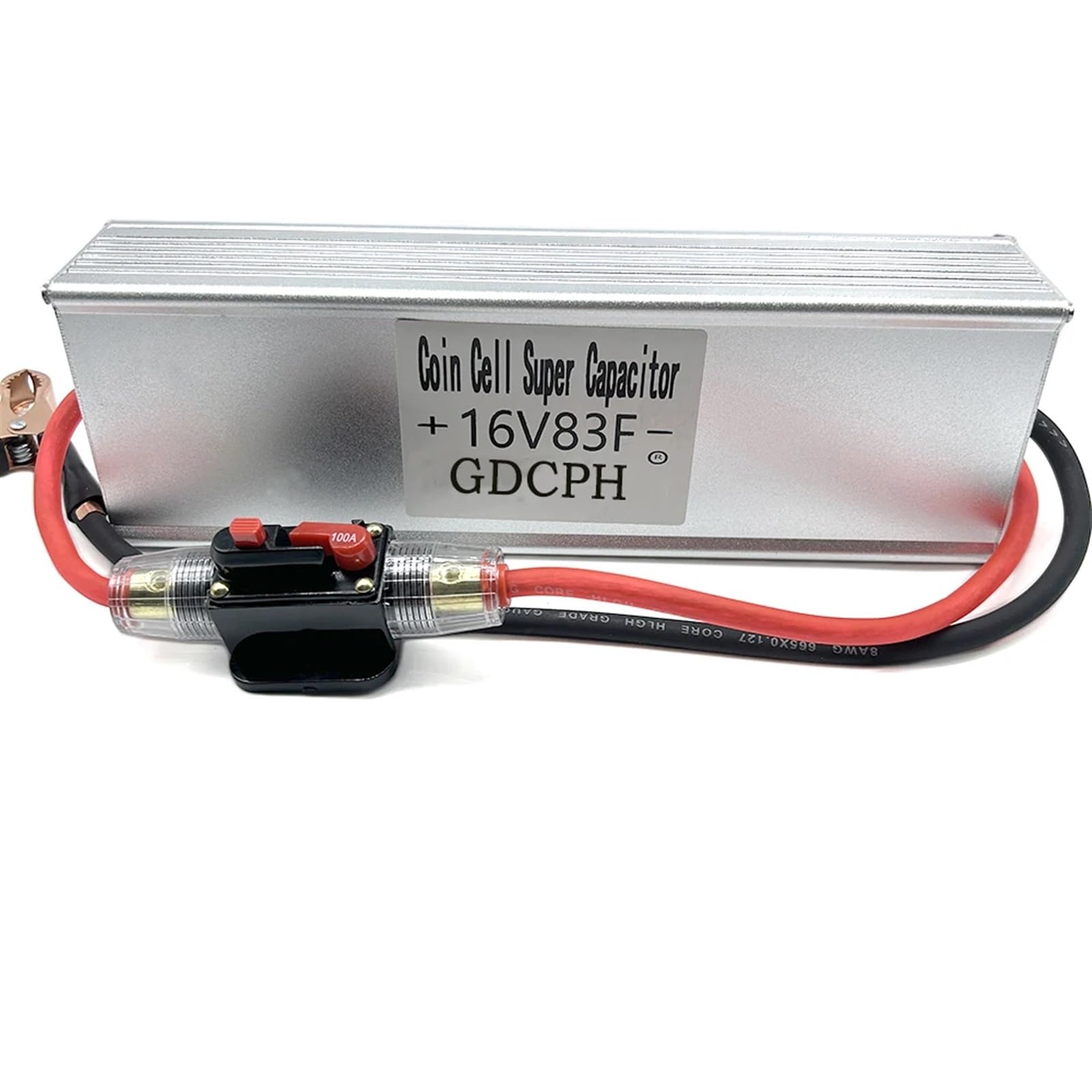 16V83F Automobil-Gleichrichtermodul 2,7V500F Superkondensator mit Batterie-Messleitungsklemmen, Krokodilklemmen, große Kapazität 16V83F Automobil-Gleichrichtermodul 2,7V500F Superkondensator mit Batterie-Messleitungsklemmen, Krokodilklemmen, große Kapazität von AKDDNZX