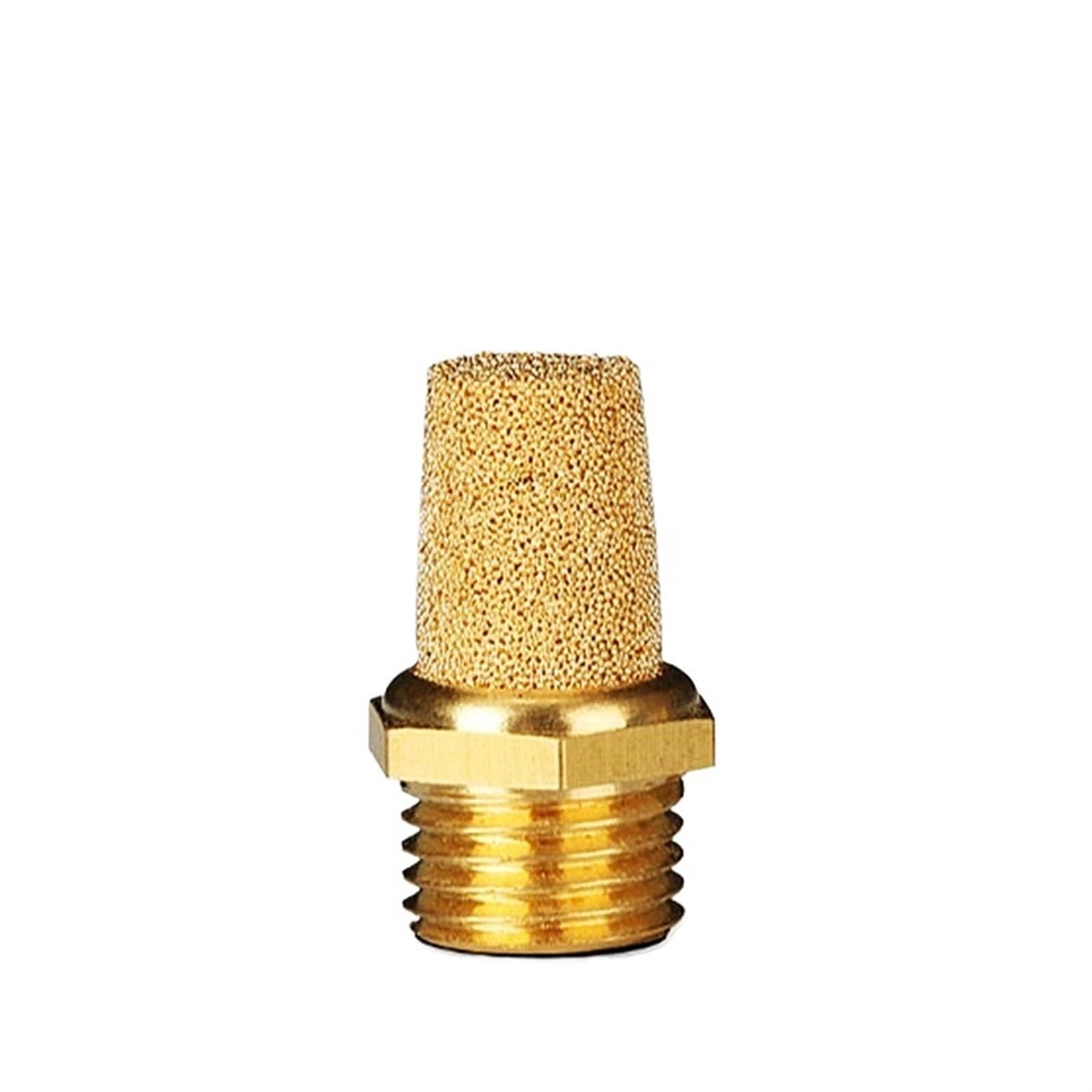 BSL-M5 1/8 1/4 3/8 1/2 pneumatischer Messing-Auspuffschalldämpfer, Schalldämpfer, Geräuschfilter, Reduzierstück, Anschluss, Kupfer, flacher/langer Schalldämpfer(BSL-01,All Copper) von AKDDNZX