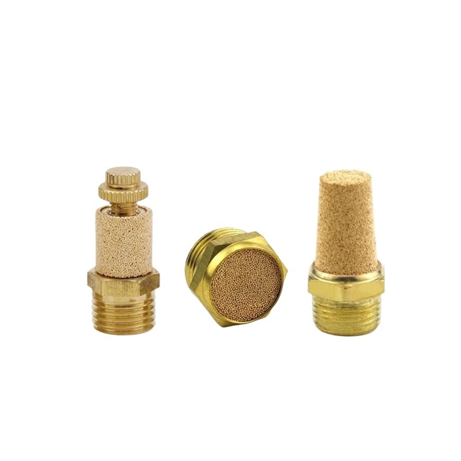 Pneumatischer Magnetventil-Kupferschalldämpfer, einstellbarer SML-Flachkopfschalldämpfer bsl-01/02/03/04 Schalldämpferfilterelementanschluss(SLM-04 10pcs) von AKDDNZX
