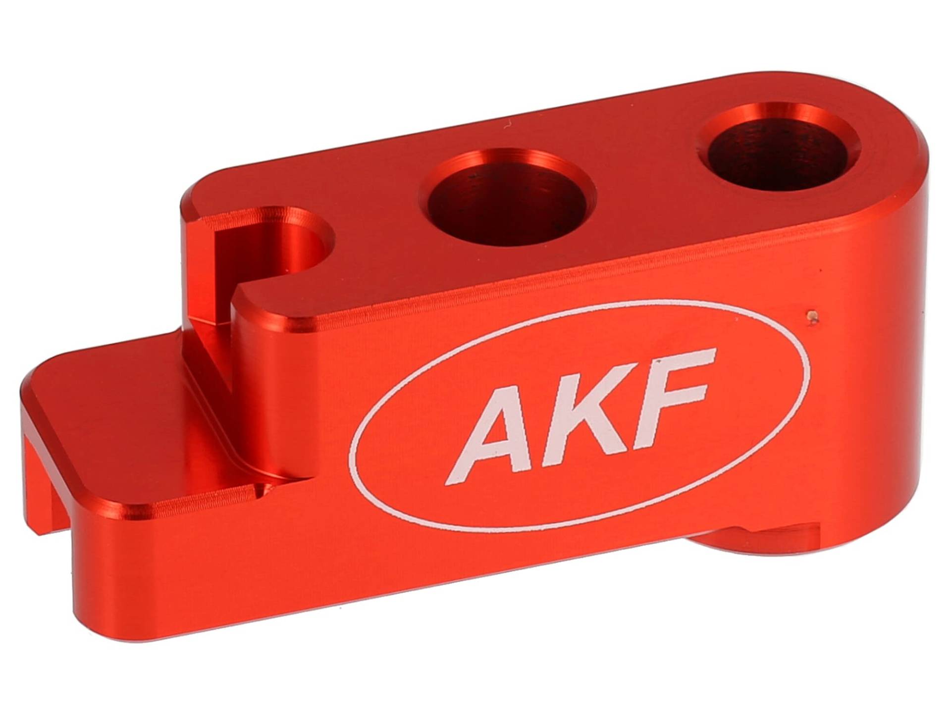 AKF AKF CNC Distanzstück, Bremsgegenhalter Nabe hinten, Rot eloxiert - für Simson S51, S50, SR50, Schwalbe KR51, SR4 von AKF