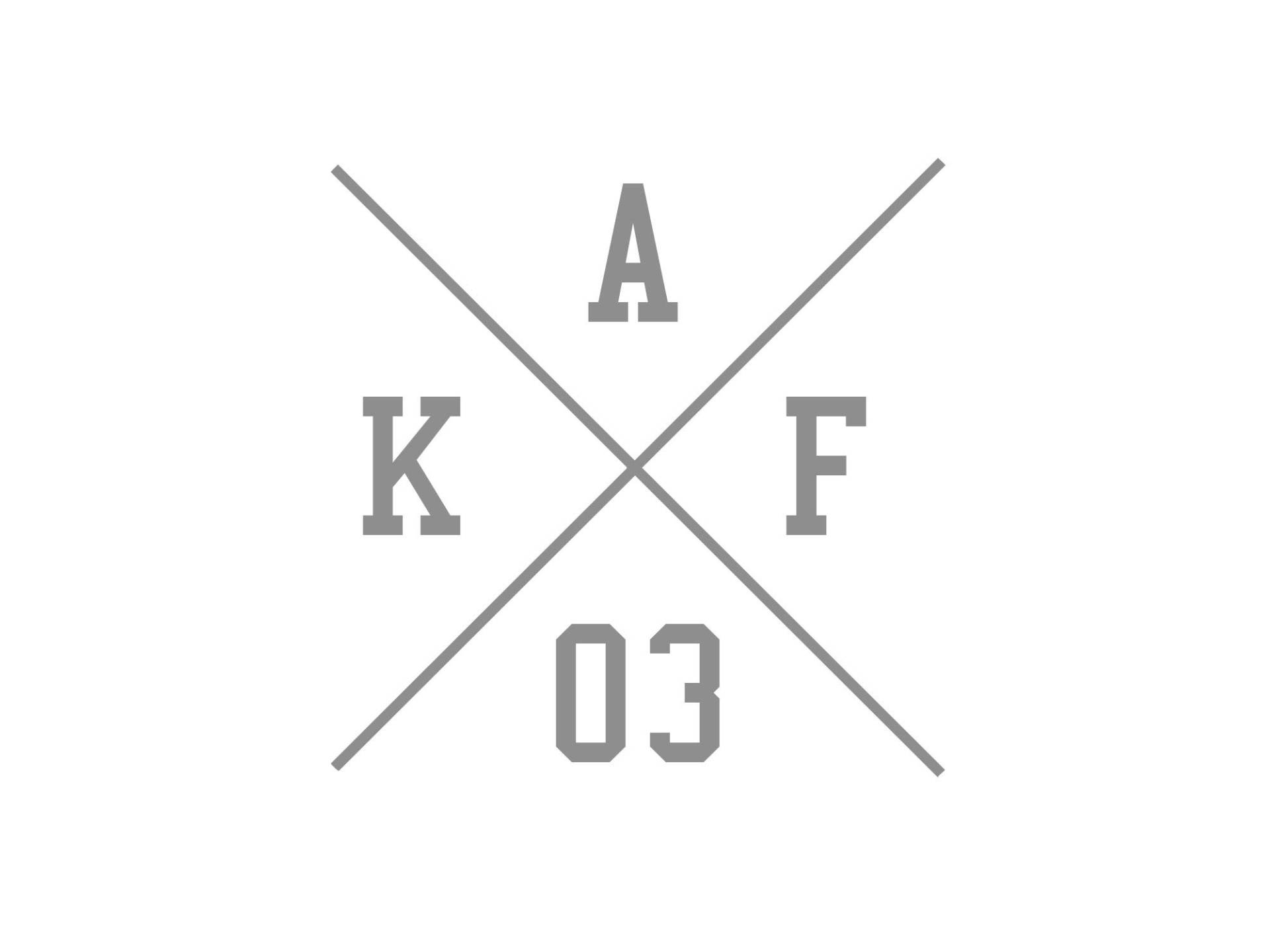 AKF Aufkleber - ""Kreuz AKF 03"" Folienplot Grau, mit Übertragungsfolie von AKF