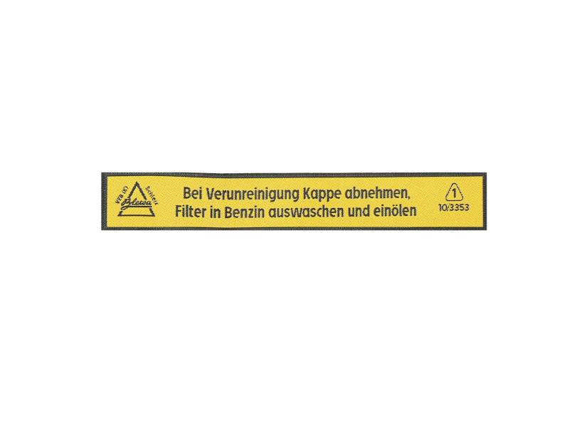 AKF Aufkleber Luftfilter - für Simson SR1, SR2, MAW von AKF