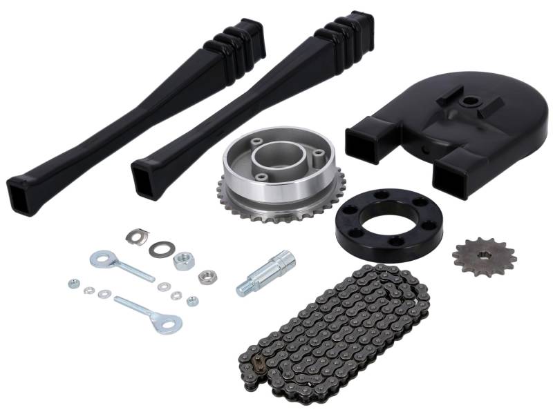 Großes Kettenradantrieb-Set (Ketten-Set) - für Simson KR51/1 Schwalbe von AKF